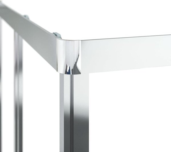 Sprchová zástena BestBerg 150764 / 70 × 70 × 180 cm / strieborná/transparentná