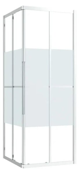 Sprchová zástena BestBerg 150766 / 80 × 80 × 180 cm / strieborná/transparentná