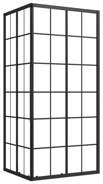 Sprchová zástena BestBerg 150771 / 90 × 70 × 180 cm / čierna/transparentná