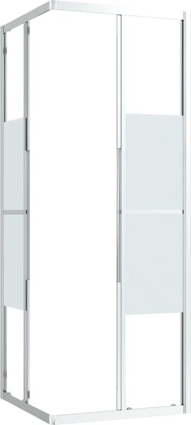 Sprchová zástena BestBerg 150764 / 70 × 70 × 180 cm / strieborná/transparentná