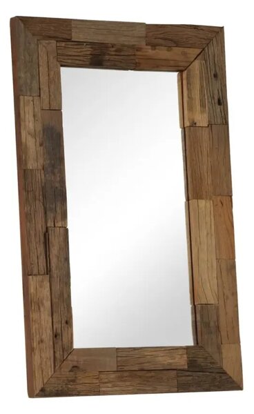 Nástenné zrkadlo BestBerg 246305 / 80 x 50 cm / drevo