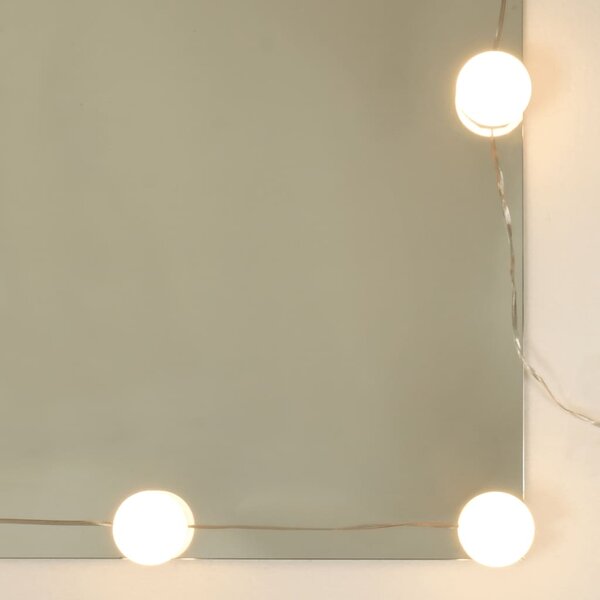 Zrkadlová skrinka s LED osvetlením BestBerg 833496 / 91 x 76,5 x 15 cm / čierna