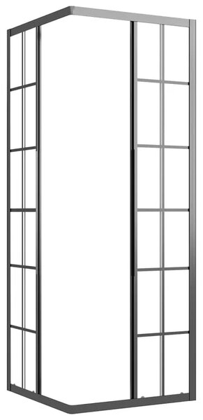 Sprchová zástena BestBerg 151859 / 70 × 70 × 180 cm / čierna/transparentná