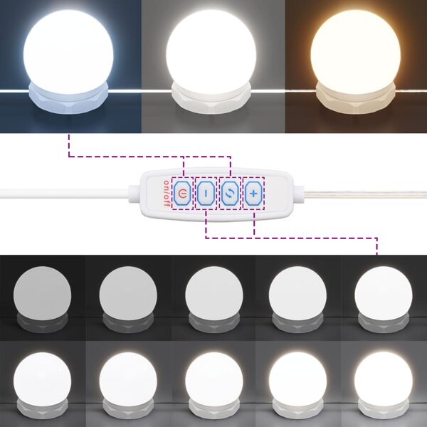 Zrkadlová skrinka s LED osvetlením BestBerg 833496 / 91 x 76,5 x 15 cm / čierna