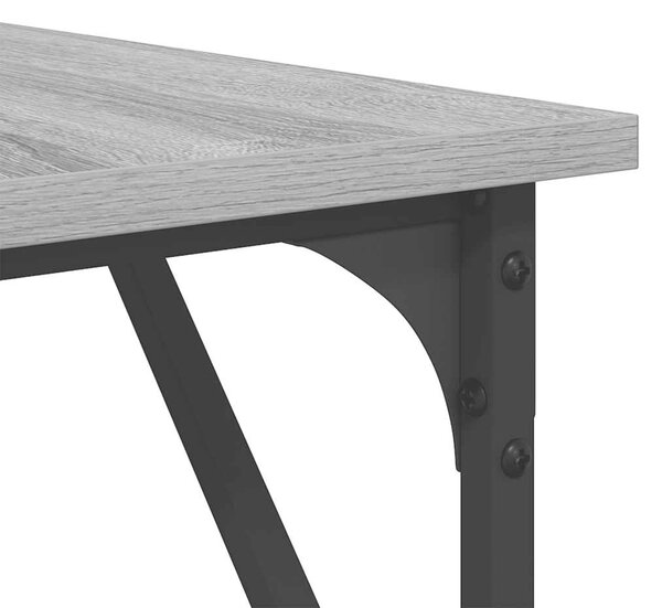 Rohový písací stôl BestBerg 837585 / 149 x 149 x 75 cm / sivý dub sonoma