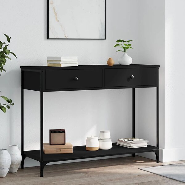 Konzolový stolík BestBerg 834170 / 100 x 34,5 x 75 cm / čierna
