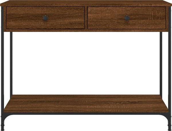 Konzolový stolík BestBerg 834174 / 100 x 34,5 x 75 cm / hnedý dub