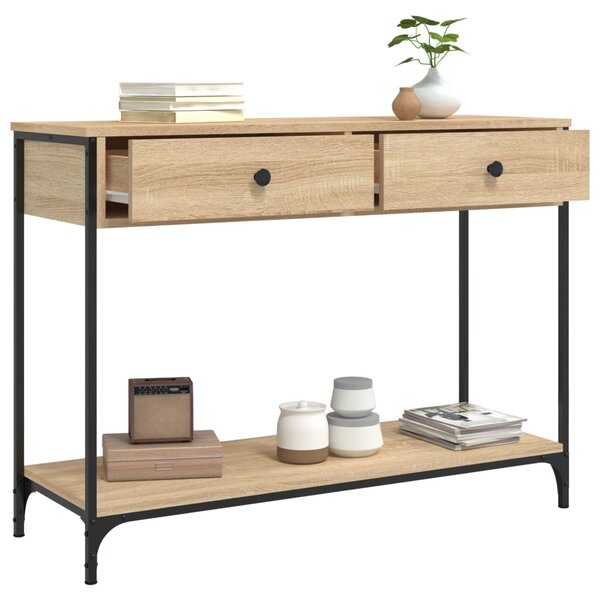 Konzolový stolík BestBerg 834171 / 100 x 34,5 x 75 cm / dub sonoma