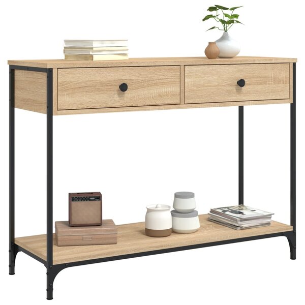Konzolový stolík BestBerg 834171 / 100 x 34,5 x 75 cm / dub sonoma