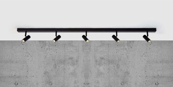 Stropné Lampa Nordlux, stmievateľné, Čierna, Obývacia izba, Plast