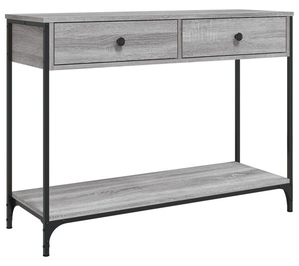 Konzolový stolík BestBerg 834173 / 100 x 34,5 x 75 cm / sivý dub sonoma