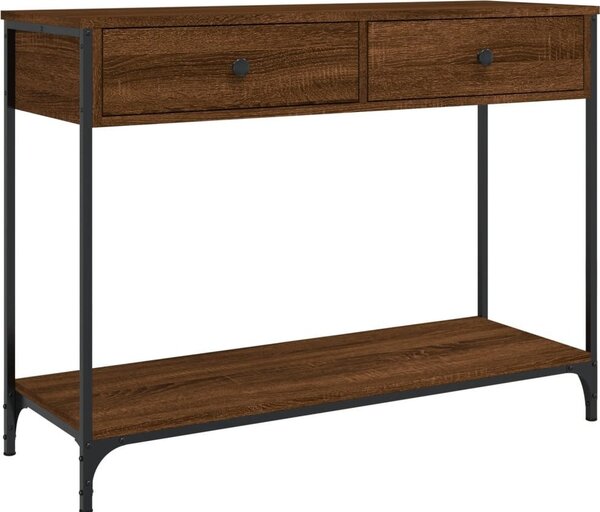Konzolový stolík BestBerg 834174 / 100 x 34,5 x 75 cm / hnedý dub