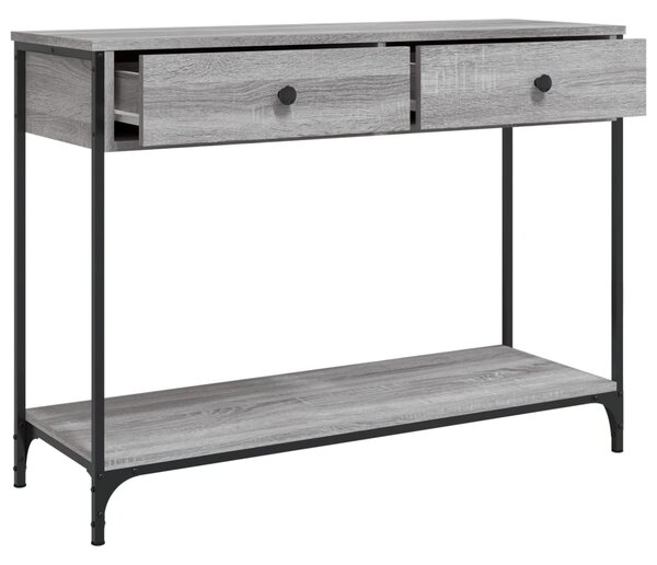 Konzolový stolík BestBerg 834173 / 100 x 34,5 x 75 cm / sivý dub sonoma