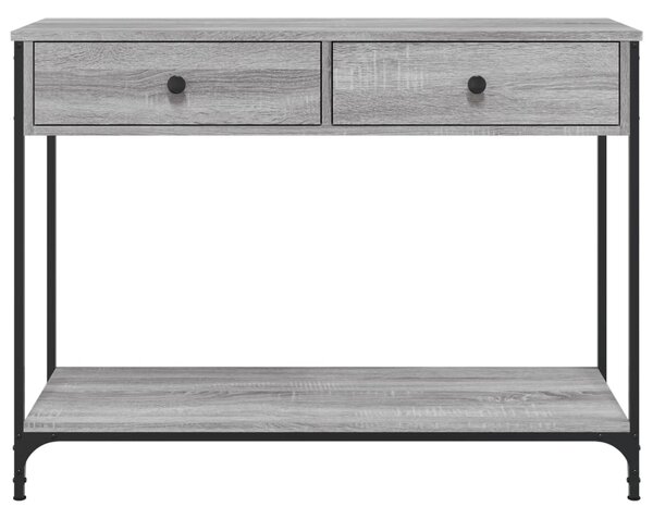 Konzolový stolík BestBerg 834173 / 100 x 34,5 x 75 cm / sivý dub sonoma