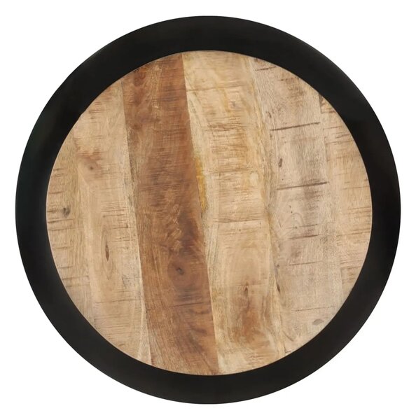 Konferenčný stolík BestBerg 323533 / 68 x 68 x 30 cm / čierna/drevo