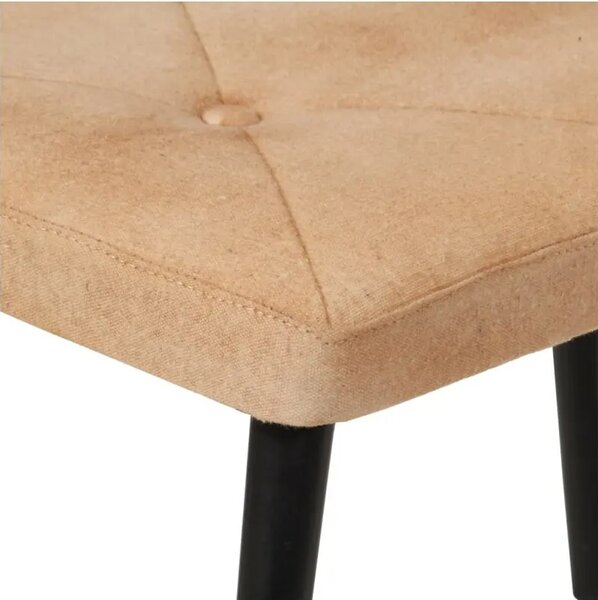 Kreslo s taburetom BestBerg 339667 / krémová
