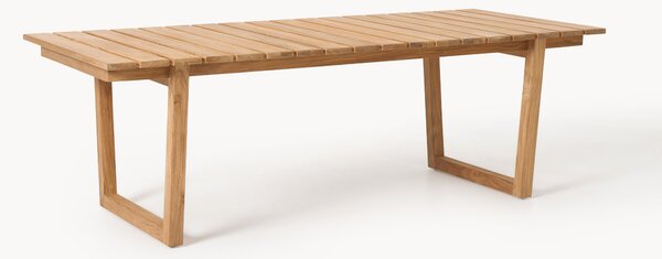 Záhradný jedálenský stôl z tíkového dreva Eiko, 229 x 100 cm