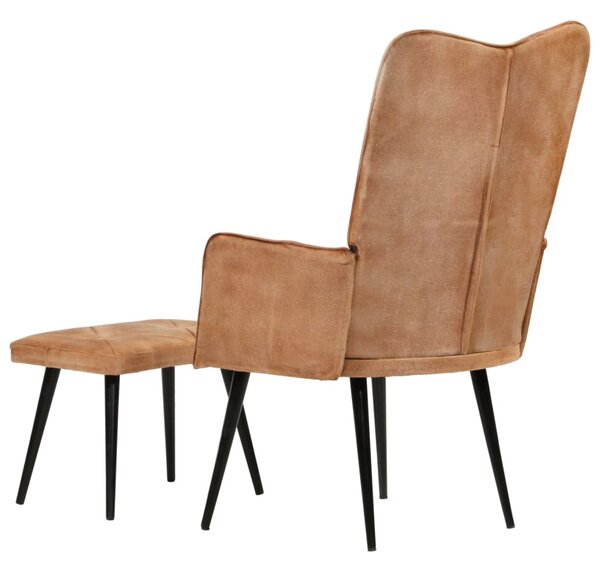 Kreslo s taburetom BestBerg 339668 / hnedá