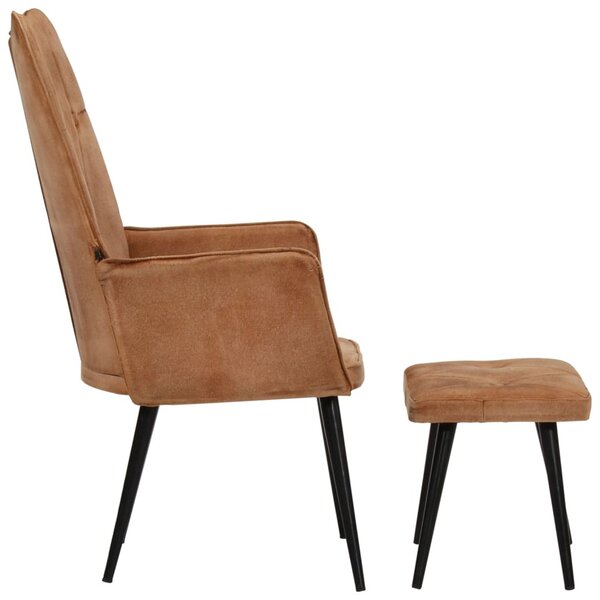 Kreslo s taburetom BestBerg 339668 / hnedá