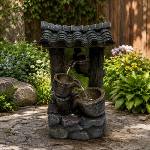 Záhradná fontána BestBerg EF-30 / polyresin / 34 x 24 x 57 cm