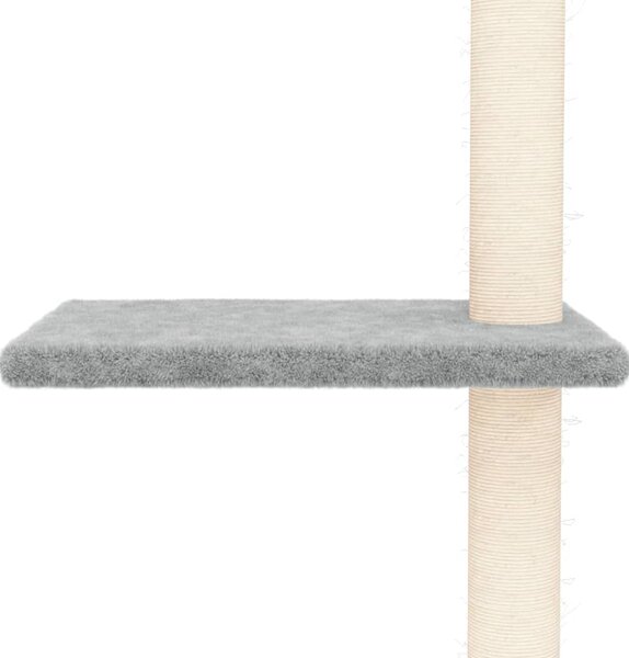 Škrabadlo pre mačky BestBerg 171706 / 48 × 35 × 267,5–297,5 cm / sivá