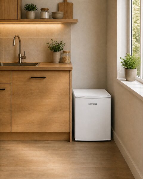 Mini chladnička BestBerg BBFR-48W / 45 l / biela