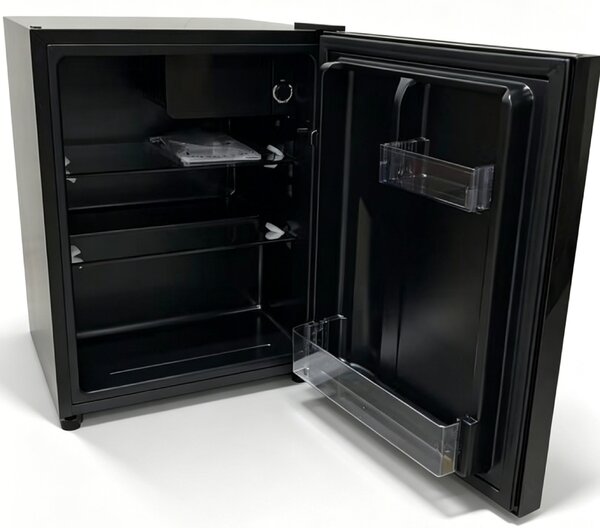 Chladnička BestBerg BBFR-70G / 58 l / LED osvetlenie / čierna