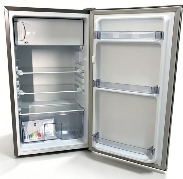 Chladnička BestBerg BBFR-95XS / 84 l / LED osvetlenie / strieborná