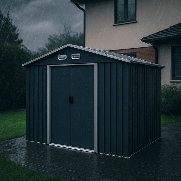 Záhradný domček BestBerg ZDB-7A / 7,2 m² / 301 x 238 x 214 cm / šedá