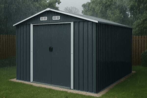 Záhradný domček BestBerg ZDB-9A / 9 m² / 279 x 324 x 211 cm / šedá