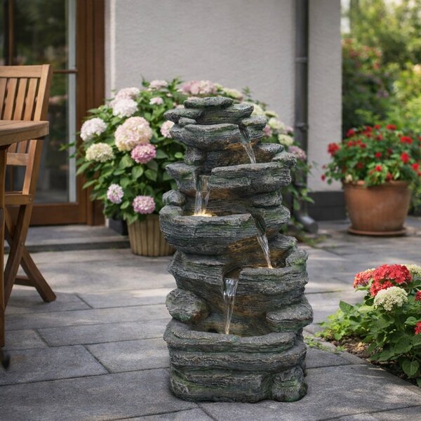 Záhradná fontána BestBerg EF-13 / polyresin / 49 x 43 x 92 cm