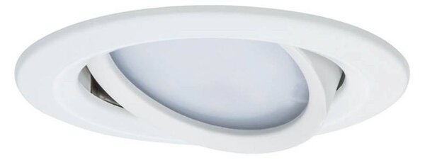 Paulmann LED zapustený bodový svietidlo Nova Coin Smart biele RGBW, sada 3 ks,, Biela / opálová, Obývacia izba / jedáleň, Hliník, Moderný, Zapustené okrúhle