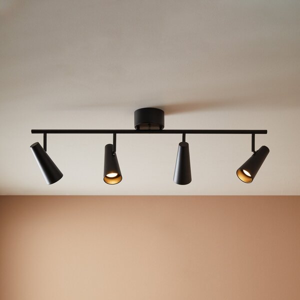 Stropné Lampa Markslöjd, Crest, stmievateľné, Čierna, Obývacia izba, Kov, Moderný