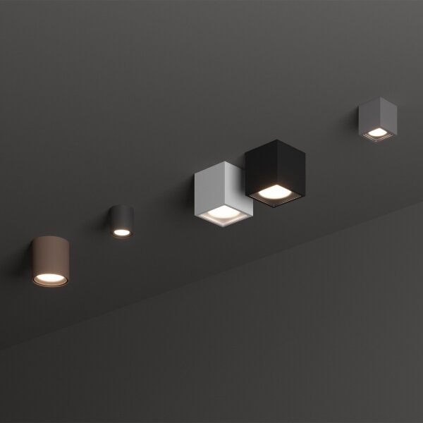 Ideal Lux - Vonkajšie bodové svietidlo TECHO 1xGU10/20W/230V 9x9 cm IP54 biela