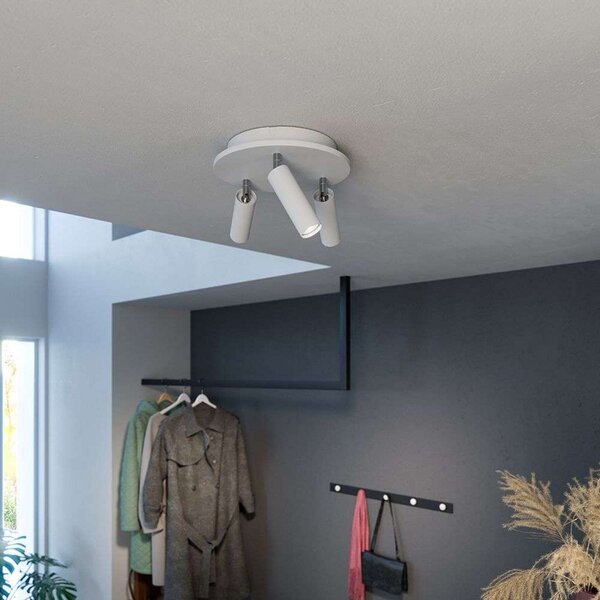 Pipeline 3 Stropné Lampa Round Matt White - Herstal