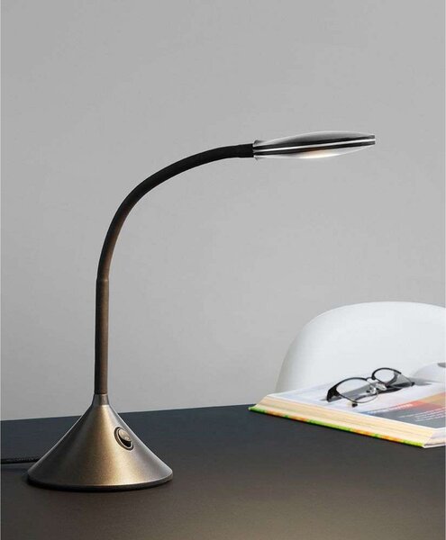 Stolové Lampa Halo Design, Čierna, Pracovňa, Plast