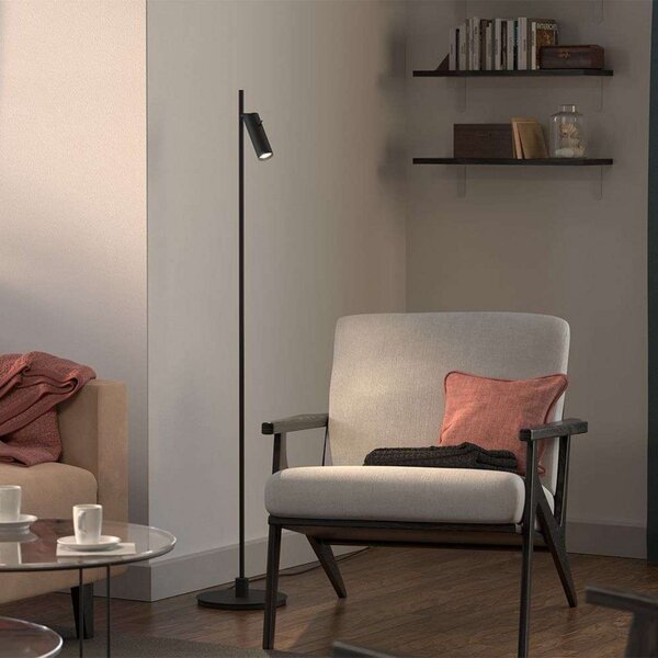 Stojacie Lampa Herstal, Čierna, Obývacia izba, Kov