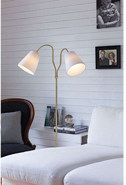 Stojacie Lampa Markslöjd, Zlatá / Mosadz, Obývacia izba, Kov