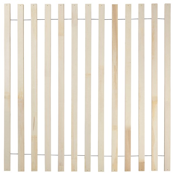 Posteľ hnedý jaseň kaučukové drevo 180 x 200 cm rám postele bez čela s lamelovým roštom minimalistický rustikálny štýl