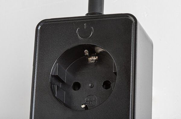 Rabalux 71284 - LED stmievateľná nástenná lampa TIVRO 4W/230V s USB do zásuvky čierna