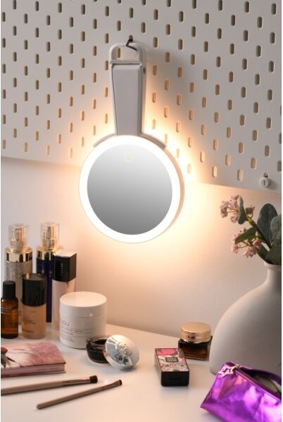 Immax 09103L - LED+CCT Stmievateľné kozmetické zrkadlo SWEET LED/3W/5V biela