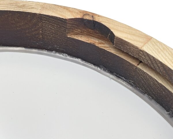 LED stropné svietidlo OAK SMOKY SLIM LED/20W/230V 4000K pr. 27 cm dub/tmavohnedá