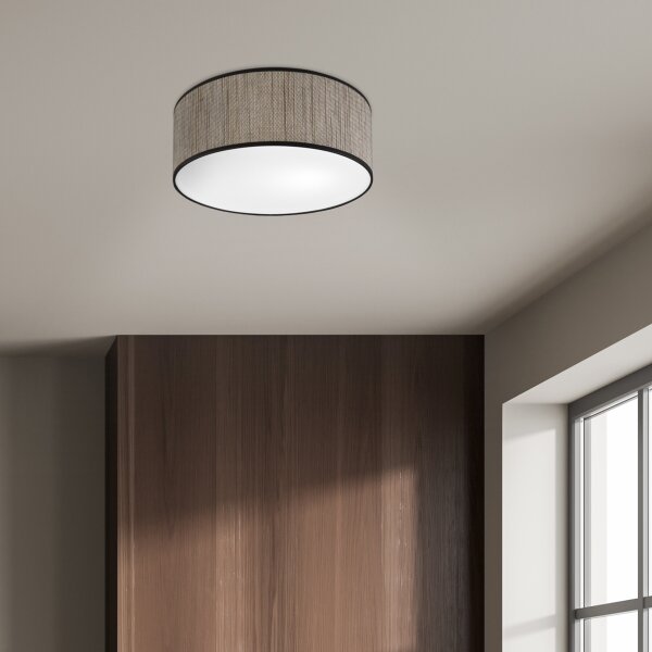 Stropné svietidlo SIRJA 2xE27/15W/230V priemer 35 cm hnedé