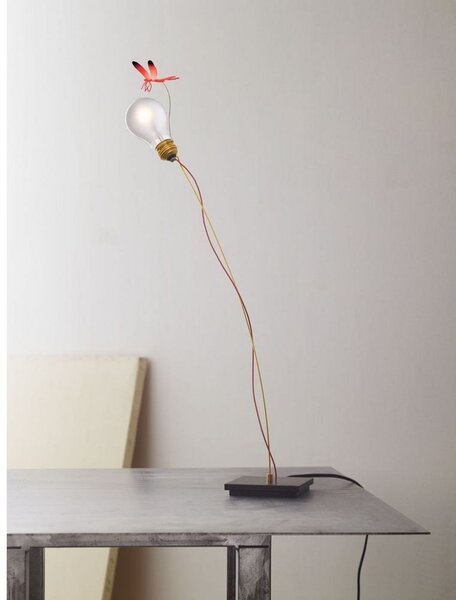 Stolové Lampa Ingo Maurer, stmievateľné, Čierna, Obývacia izba, Hliník