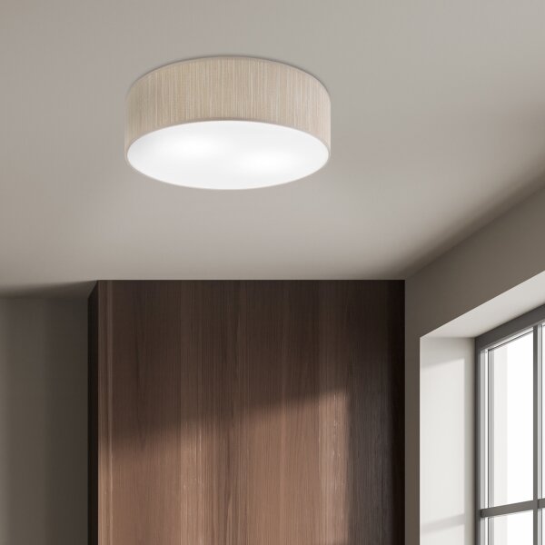 Stropné svietidlo SIRJA 2xE27/15W/230V priemer 45 cm béžová
