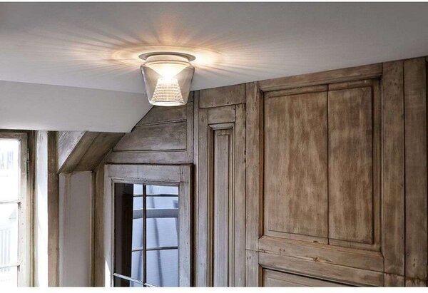 Stropné Lampa Serien Lighting, stmievateľné, Transparentná, Obývacia izba, Sklo