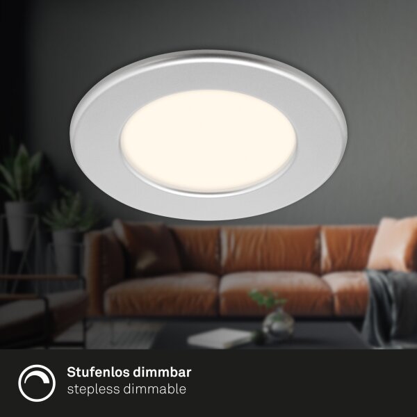 Briloner 7049014 - LED kúpeľňové podhľadové svietidlo 6W/230V IP44 matný chróm