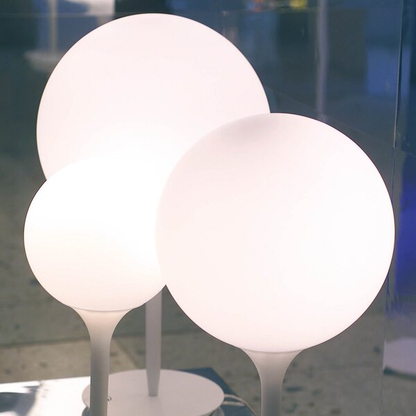 Stolové Lampa Artemide, Castore, stmievateľné, Biela, Obývacia izba, Plast, Dizajnový