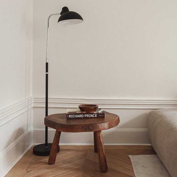 Stojacie Lampa FRITZ HANSEN, Kaiser Idell 6580-F Luxus, Čierna, Obývacia izba, Kov, Dizajnový