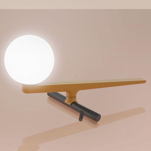 Stolové Lampa Artemide, Yanzi, stmievateľné, Zlatá / Mosadz, Obývacia izba, Kov, Dizajnový